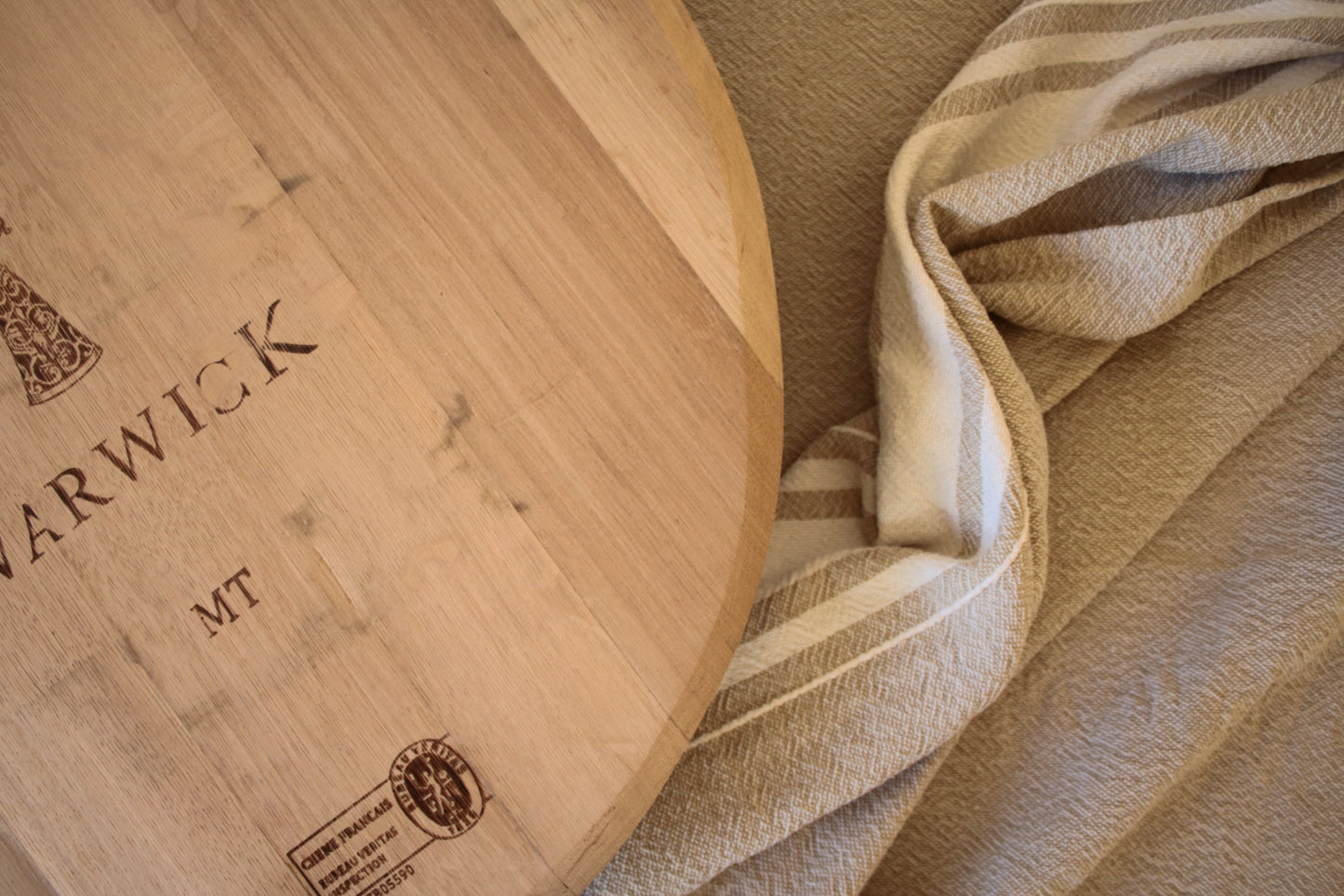 French Oak Wine Barrel Board